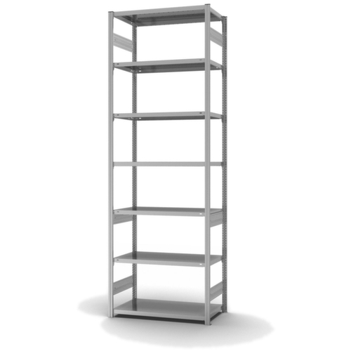 hofe Traversestelling in standaard uitvoering, hoogte x breedte x diepte 3000 x 1060 x 535 mm, 7 legborden