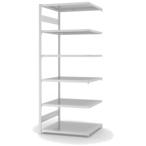 hofe Traversestelling in standaard uitvoering, hoogte x breedte x diepte 2500 x 1010 x 835 mm, 6 legborden