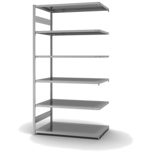 hofe Traversestelling in standaard uitvoering, hoogte x breedte x diepte 2500 x 1310 x 835 mm, 6 legborden