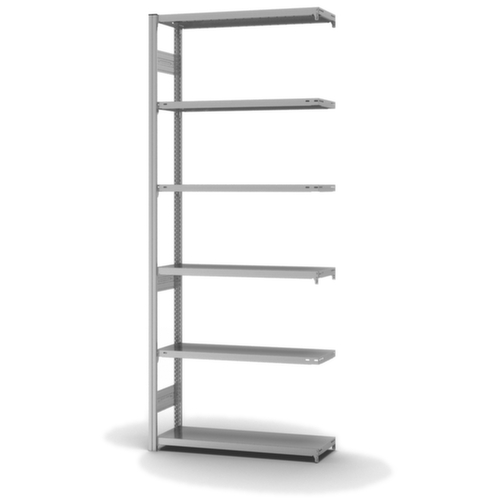 hofe Traversestelling in middelzware uitvoering, hoogte x breedte x diepte 2500 x 1010 x 335 mm, 6 legborden