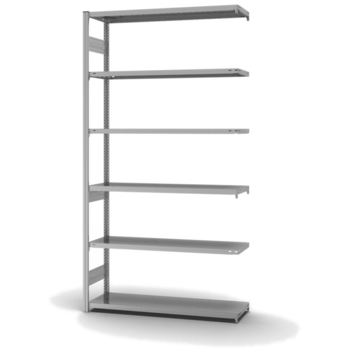 hofe Traversestelling in middelzware uitvoering, hoogte x breedte x diepte 2500 x 1310 x 435 mm, 6 legborden