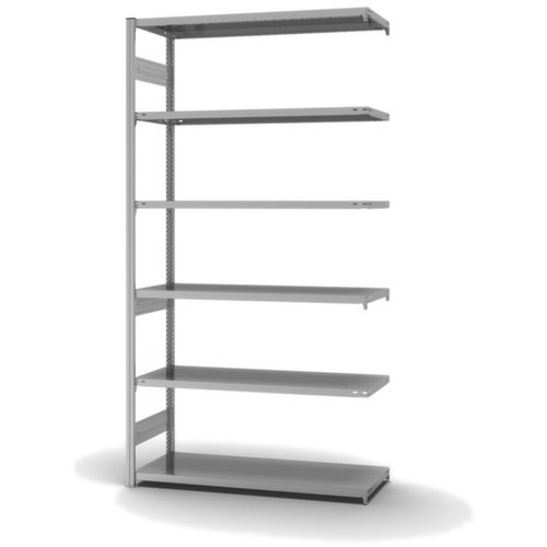 hofe Traversestelling in middelzware uitvoering, hoogte x breedte x diepte 2500 x 1310 x 535 mm, 6 legborden