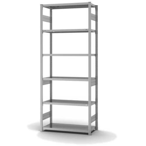 hofe Traversestelling in zware uitvoering, hoogte x breedte x diepte 2500 x 1010 x 435 mm, 6 legborden