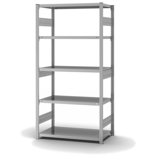 hofe Traversestelling in zware uitvoering, hoogte x breedte x diepte 2000 x 1060 x 535 mm, 5 legborden