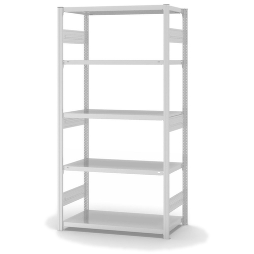 hofe Traversestelling in zware uitvoering, hoogte x breedte x diepte 2000 x 1060 x 535 mm, 5 legborden