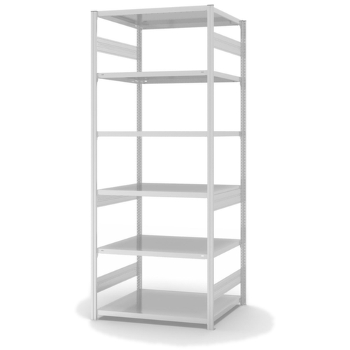 hofe Traversestelling in zware uitvoering, hoogte x breedte x diepte 2500 x 1060 x 835 mm, 6 legborden