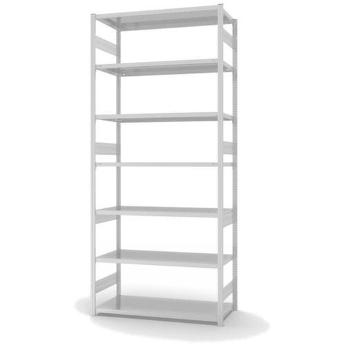 hofe Traversestelling in zware uitvoering, hoogte x breedte x diepte 3000 x 1360 x 635 mm, 7 legborden