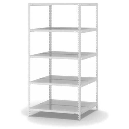 hofe Inschroefbare vijlplank voor gebruik aan beide zijden, 5 vloer, RAL7035 lichtgrijs