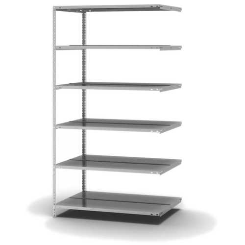 hofe Schroefbaar vijlenrek Bevestigingsveld voor gebruik aan beide zijden, 6 vloer, met corrosiebeschermende zinklaag