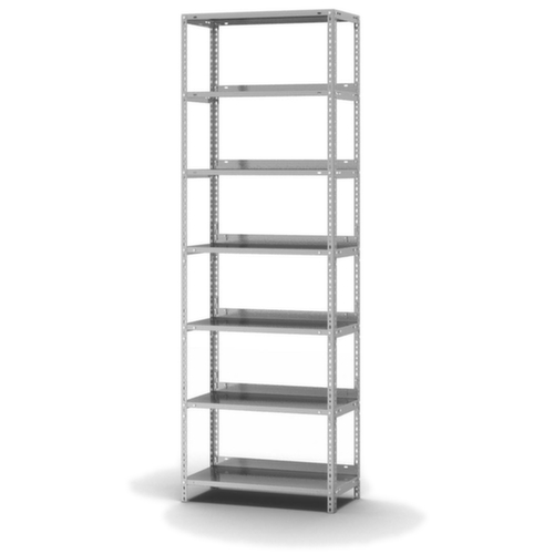 hofe Schroefstelling voor dossiers, 7 vloer, met corrosiebeschermende zinklaag