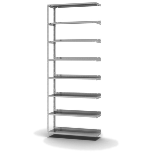 hofe Schroefbaar vijlenrek Bevestigingsveld voor gebruik aan beide zijden, 8 vloer, met corrosiebeschermende zinklaag