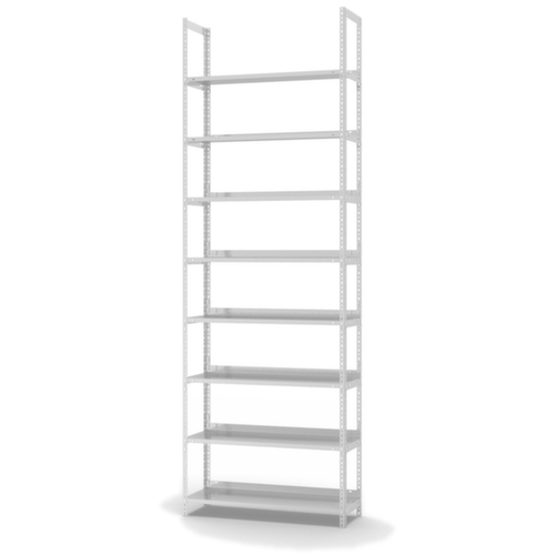 hofe Schroefbaar vijlenrek Bevestigingsveld voor gebruik aan beide zijden, 5 vloer, RAL7035 lichtgrijs