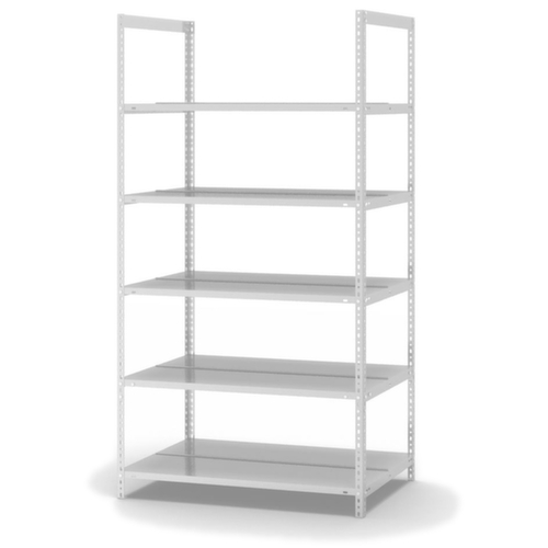 hofe Inschroefbare vijlplank voor gebruik aan beide zijden, 5 vloer, RAL7035 lichtgrijs