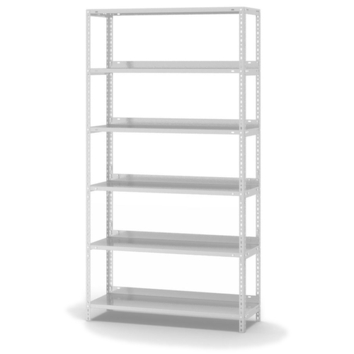 hofe Schroefstelling voor dossiers, 6 vloer, RAL7035 lichtgrijs