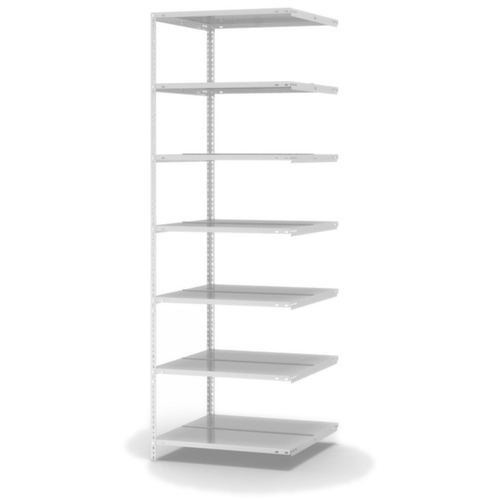 hofe Schroefbaar vijlenrek Bevestigingsveld voor gebruik aan beide zijden, 7 vloer, RAL7035 lichtgrijs