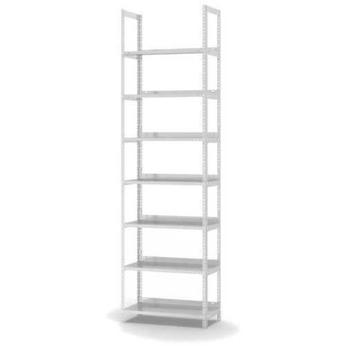 hofe Schroefstelling voor dossiers, 7 vloer, RAL7035 lichtgrijs