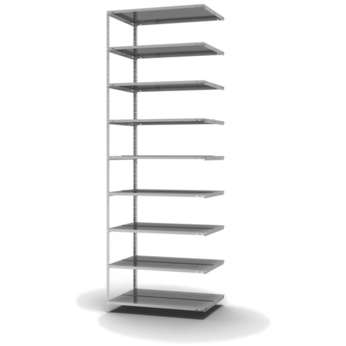 hofe Schroefbaar vijlenrek Bevestigingsveld voor gebruik aan beide zijden, 9 vloer, met corrosiebeschermende zinklaag