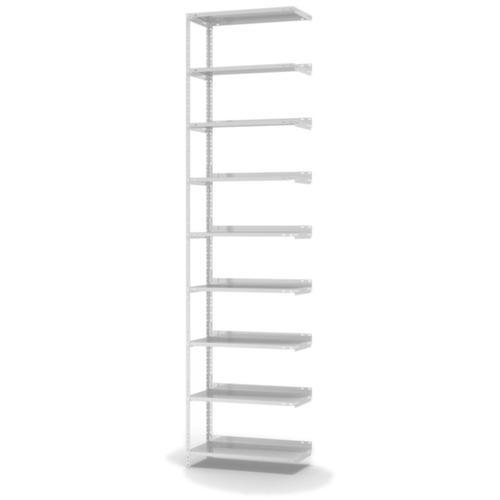 hofe Schroefstelling voor dossiers aanbouwsectie, 9 vloer, RAL7035 lichtgrijs