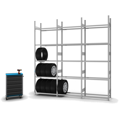 hofe Bandenstelling, hoogte x breedte x diepte 3000 x 1060 x 435 mm, 5 niveaus