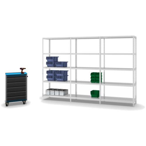 hofe Schroefstelling aanbouwsectie, 5 vloer, RAL7035 lichtgrijs