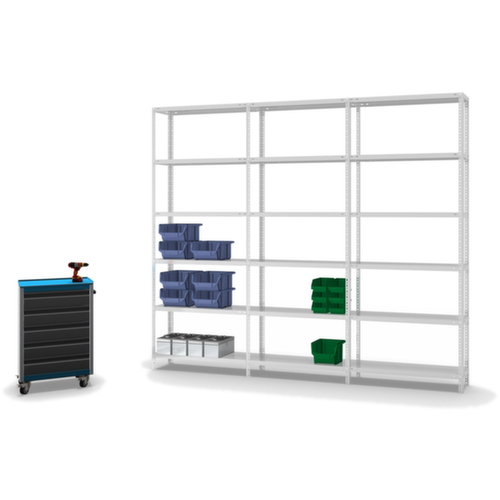 hofe Schroefstelling aanbouwsectie, 6 vloer, RAL7035 lichtgrijs