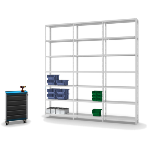 hofe Schroefstelling aanbouwsectie, 7 vloer, RAL7035 lichtgrijs