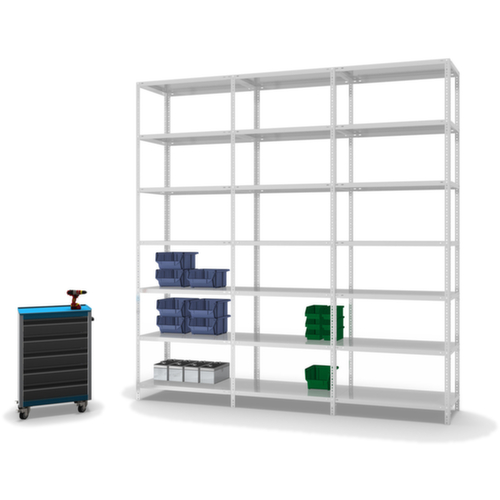 hofe Schroefstelling aanbouwsectie, 7 vloer, RAL7035 lichtgrijs