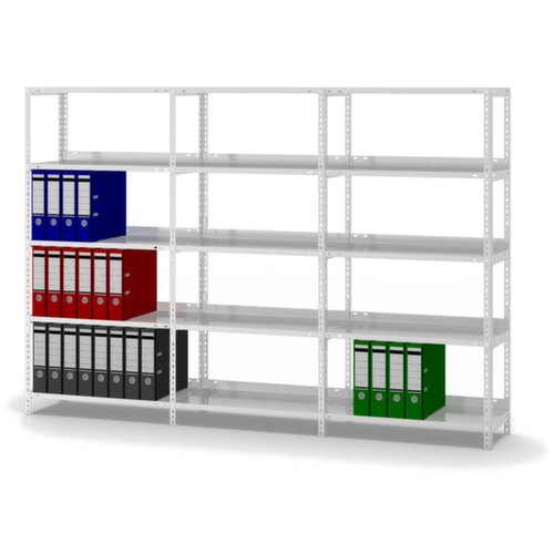 hofe Schroefstelling voor dossiers, 5 vloer, RAL7035 lichtgrijs