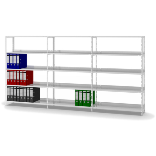 hofe Schroefstelling voor dossiers, 5 vloer, RAL7035 lichtgrijs