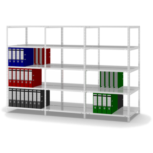 hofe Inschroefbare vijlplank voor gebruik aan beide zijden, 5 vloer, RAL7035 lichtgrijs