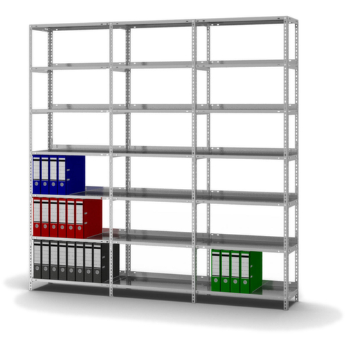 hofe Schroefstelling voor dossiers, 7 vloer, met corrosiebeschermende zinklaag