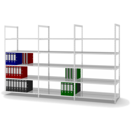 hofe Inschroefbare vijlplank voor gebruik aan beide zijden, 5 vloer, RAL7035 lichtgrijs