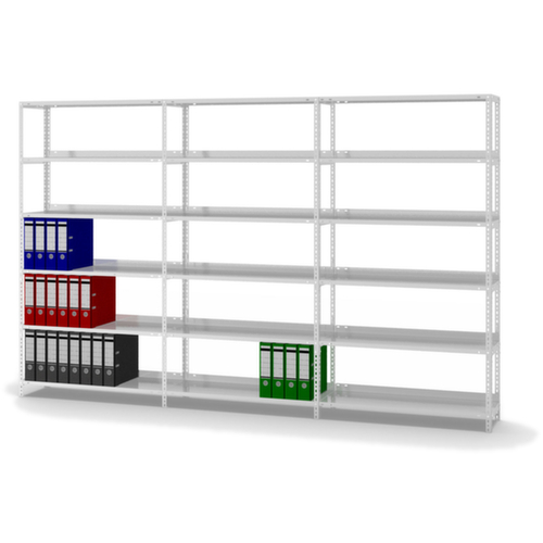 hofe Schroefstelling voor dossiers, 6 vloer, RAL7035 lichtgrijs