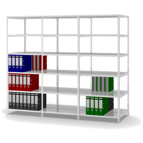hofe Inschroefbare vijlplank voor gebruik aan beide zijden, 6 vloer, RAL7035 lichtgrijs