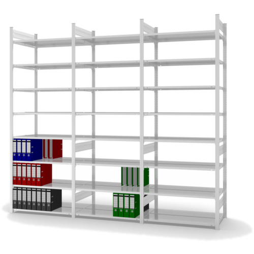 hofe Boutloos vijlrek Bevestigingsgebied voor gebruik aan beide zijden, 8 vloer, RAL7035 lichtgrijs