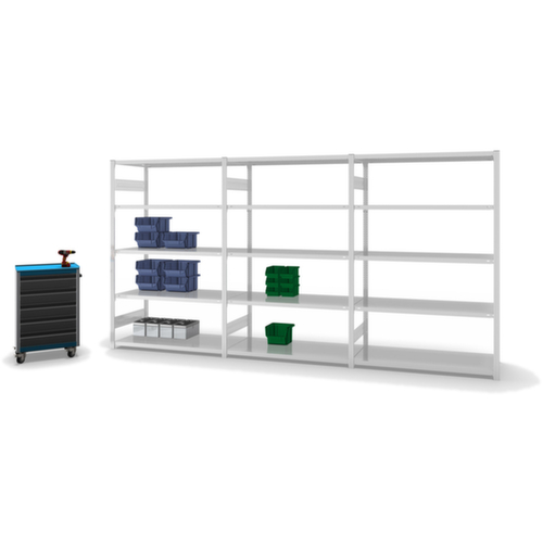 hofe Traversestelling in standaard uitvoering, hoogte x breedte x diepte 2000 x 1310 x 635 mm, 5 legborden