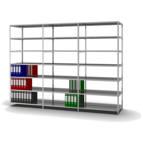 hofe Schroefbaar vijlenrek Bevestigingsveld voor gebruik aan beide zijden, 7 vloer, met corrosiebeschermende zinklaag