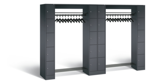 C+P Locker met kapstok Classic met 20 vakken, breedte 2840 mm