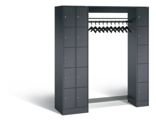 C+P Locker met kapstok Classic met 15 vakken, breedte 2100 mm