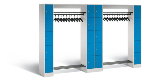 C+P Locker met kapstok Classic met 20 vakken, breedte 2840 mm