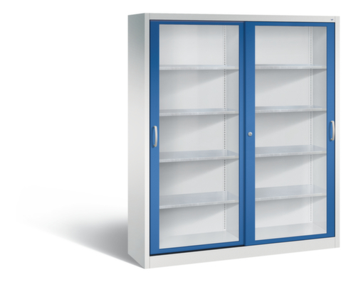 C+P Gereedschapskast ERGO met schuifdeuren met zichtvenster, breedte 1600 mm