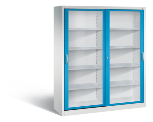 C+P Gereedschapskast ERGO met schuifdeuren met zichtvenster, breedte 1600 mm