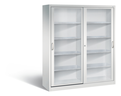 C+P Gereedschapskast ERGO met schuifdeuren met zichtvenster, breedte 1600 mm