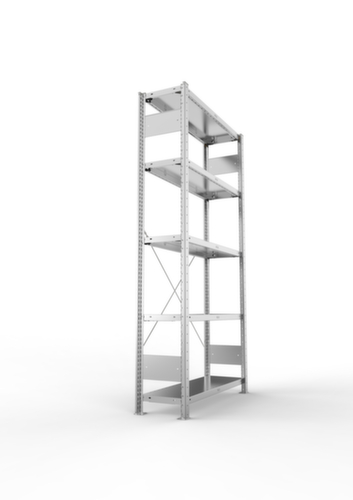 META Systeeminhaakstelling CLIP, hoogte x breedte x diepte 2000 x 1056 x 336 mm, 5 legborden