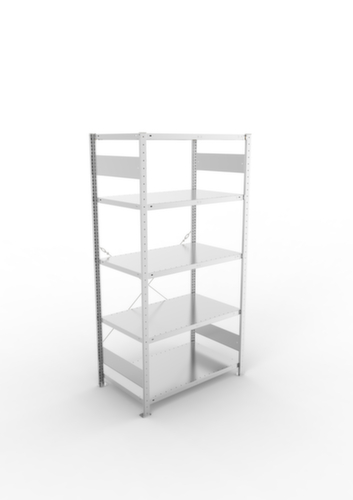 META Systeeminhaakstelling CLIP, hoogte x breedte x diepte 2000 x 1056 x 636 mm, 5 legborden