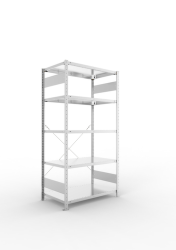 META Systeeminhaakstelling CLIP, hoogte x breedte x diepte 2000 x 1056 x 636 mm, 5 legborden