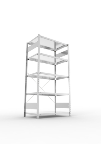 META Systeeminhaakstelling CLIP, hoogte x breedte x diepte 2000 x 1056 x 636 mm, 5 legborden