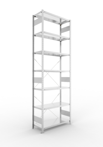 META Systeeminhaakstelling CLIP, hoogte x breedte x diepte 3000 x 1056 x 436 mm, 7 legborden