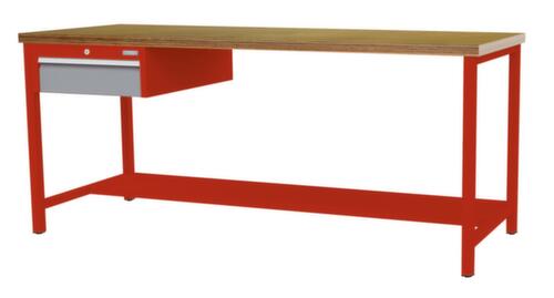 Bedrunka + Hirth Werkbank, 1 lade, 1/2 legbord
