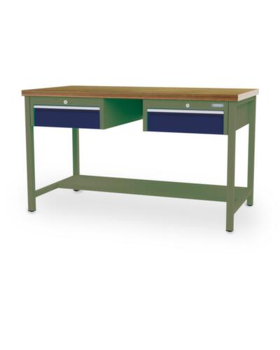Bedrunka + Hirth Werkbank, 2 laden, 1/2 legbord